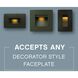 Hardy Island Luna 120v 4.00 watt Matte Bronze Landscape Step Light in 2700K, Vertical