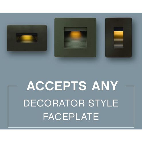 Hardy Island Luna 120v 4.00 watt Matte Bronze Landscape Step Light in 2700K, Vertical