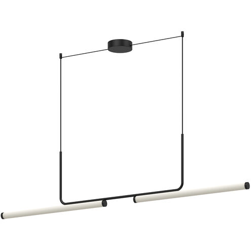 Vesper Linear Pendant Ceiling Light in Black