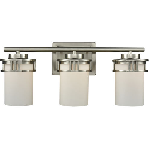 Ravendale 3 Light 20 inch Brushed Nickel Vanity Light Wall Light