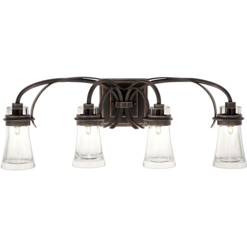 Dover LED 30 inch Antique Copper Bath Vanity Wall Light