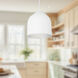 Helena LED 7.88 inch White and Silver Pendant Ceiling Light