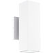 Kubular 2 Light 5 inch Matte White Wall Sconce Wall Light