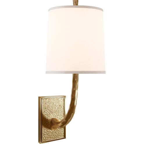Barbara Barry Lyric Branch 1 Light 7.5 inch Soft Brass Sconce Wall Light in Silk