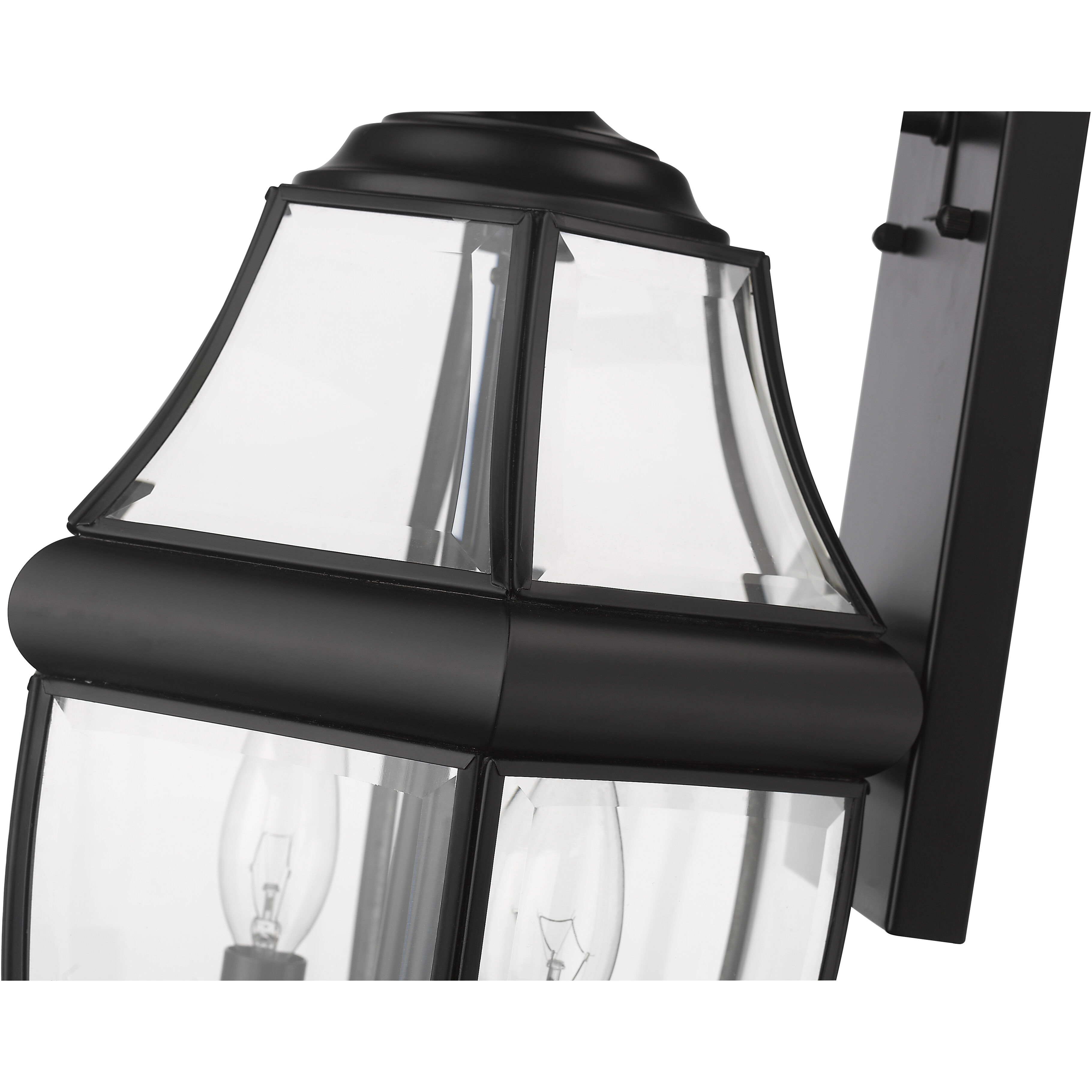 Westover 2 Light 20.25 inch Black Outdoor Wall Light