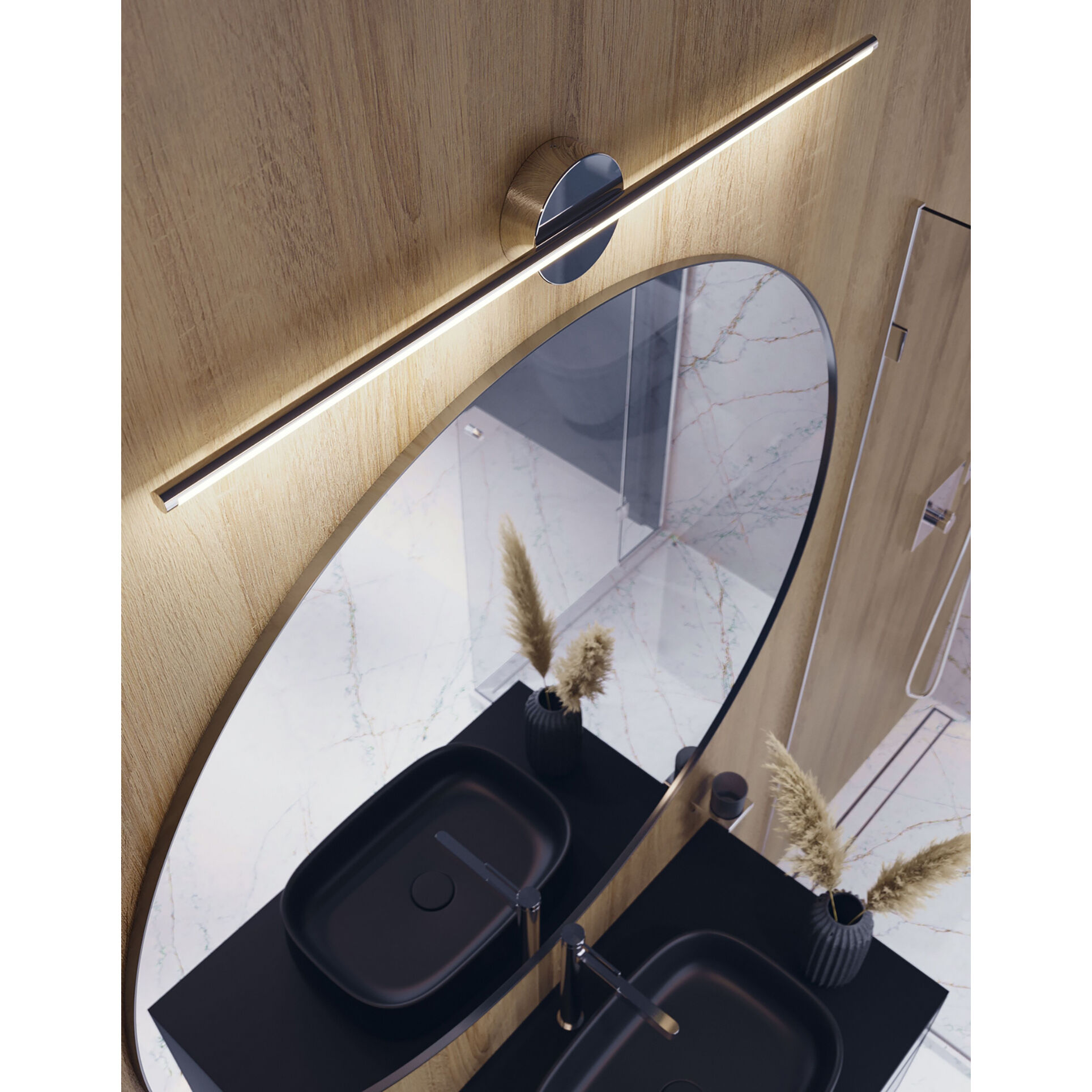 Elizabeth LED 36 inch Satin Nickel Vanity Light Wall Light