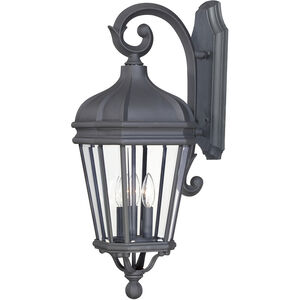 Harrison 3 Light 28 inch Coal Outdoor Wall Mount in Black, Great Outdoors