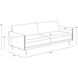 Ashi Nash Zebra / Coal Black Sofa