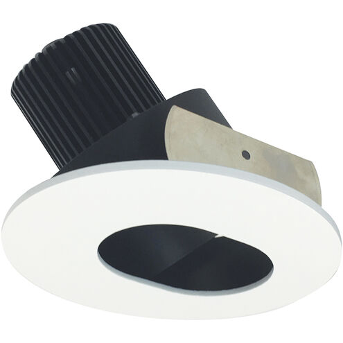 Iolite Black with Matte Powder White Recessed Light in 3000K, 1000, Black / Matte Powder White, Round Slot Aperture