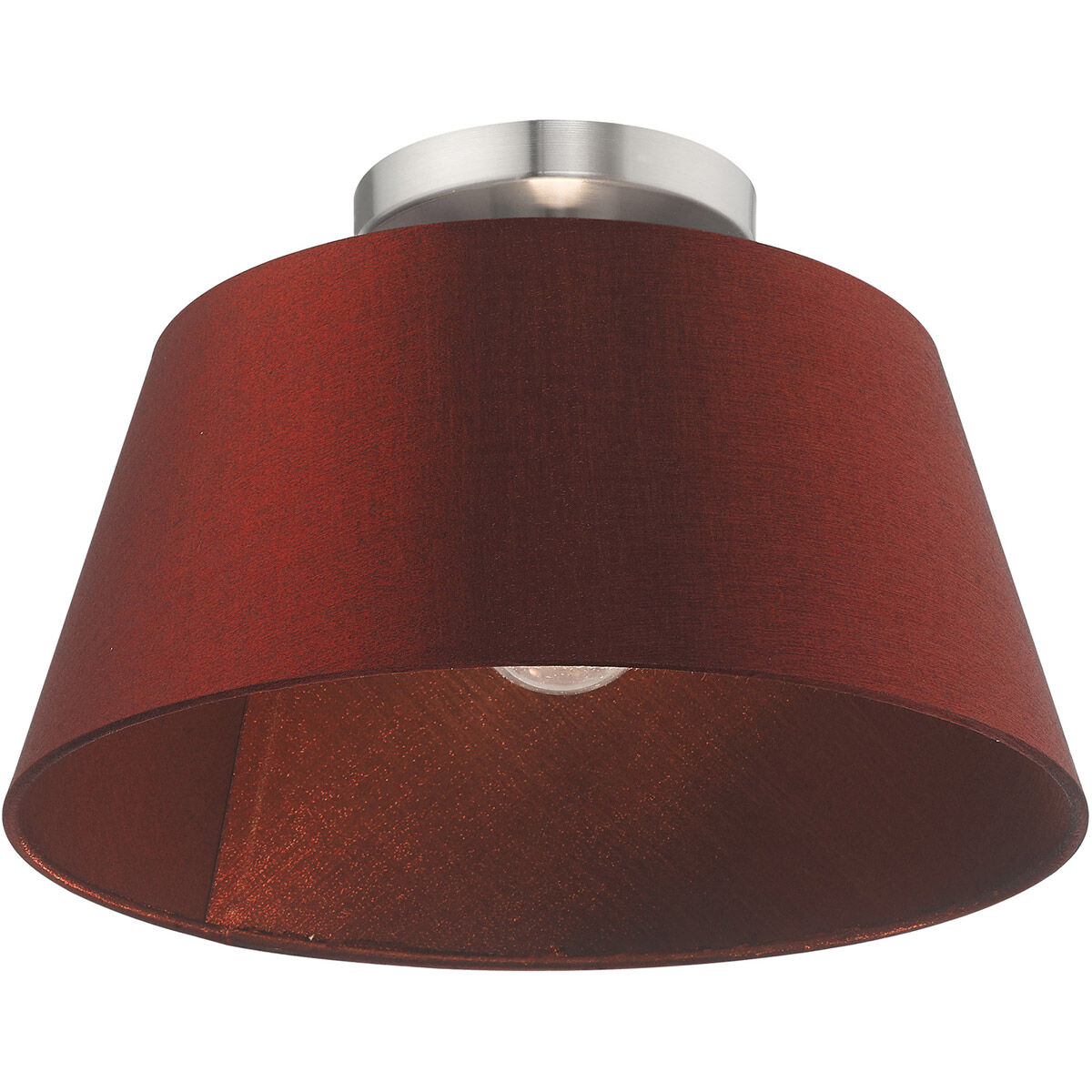 Belclaire 1 Light 13 inch Brushed Nickel Semi-Flush Mount Ceiling Light