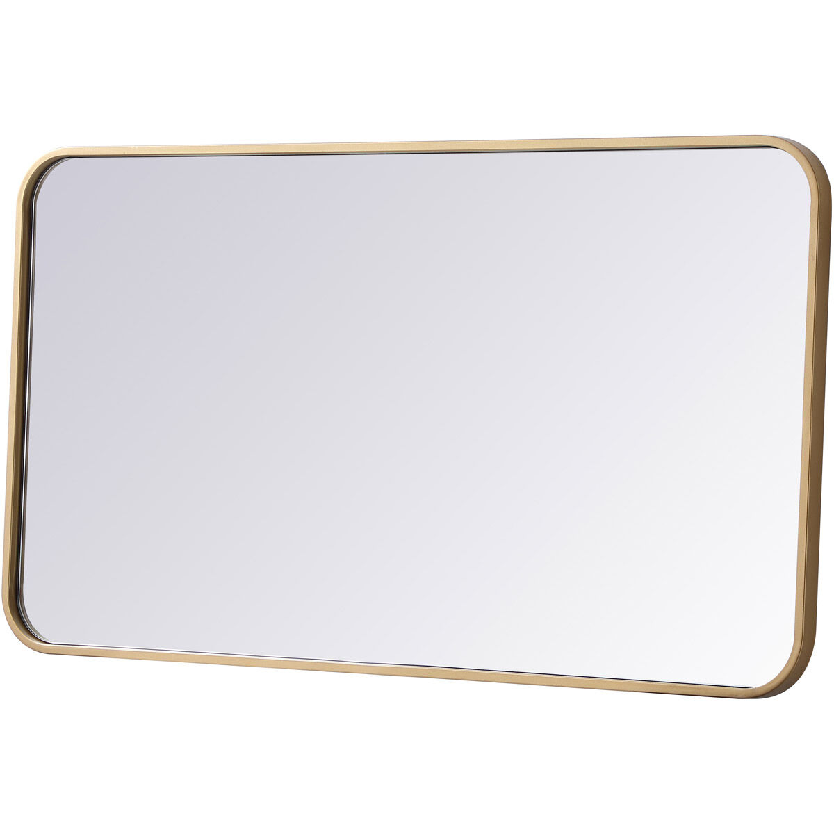 Evermore 36 X 20 inch Brass Mirror