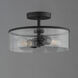 Livingston 2 Light 11.75 inch Black Flush Mount Ceiling Light