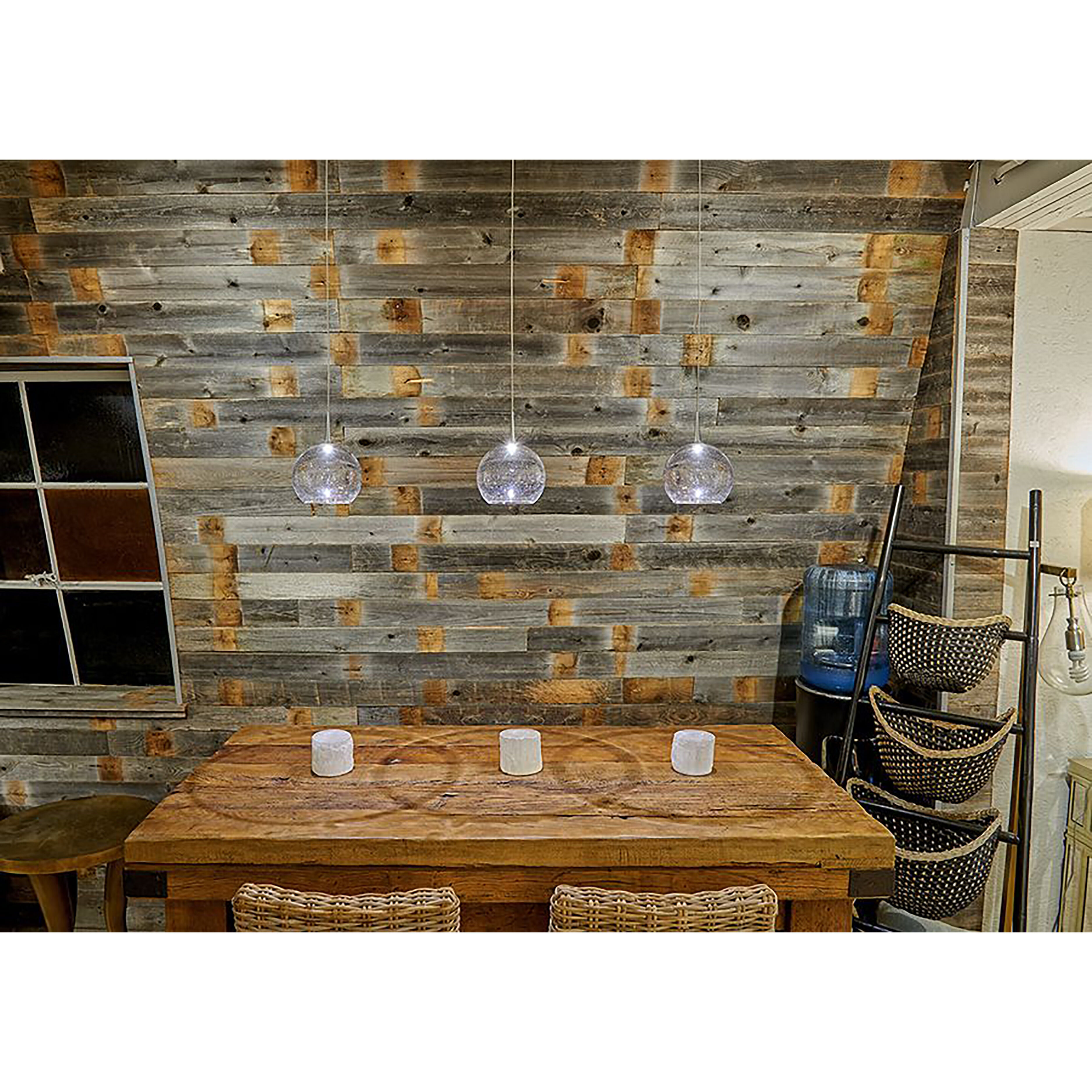 Bobo 1 Light 6 inch Matte Chrome Pendant Ceiling Light in Aqua Glass