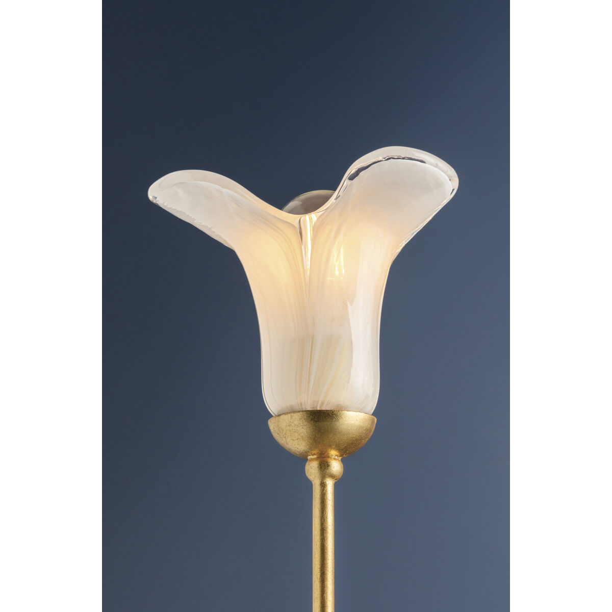 Montclair 5 Light 30 inch Vintage Gold Leaf Chandelier Ceiling Light