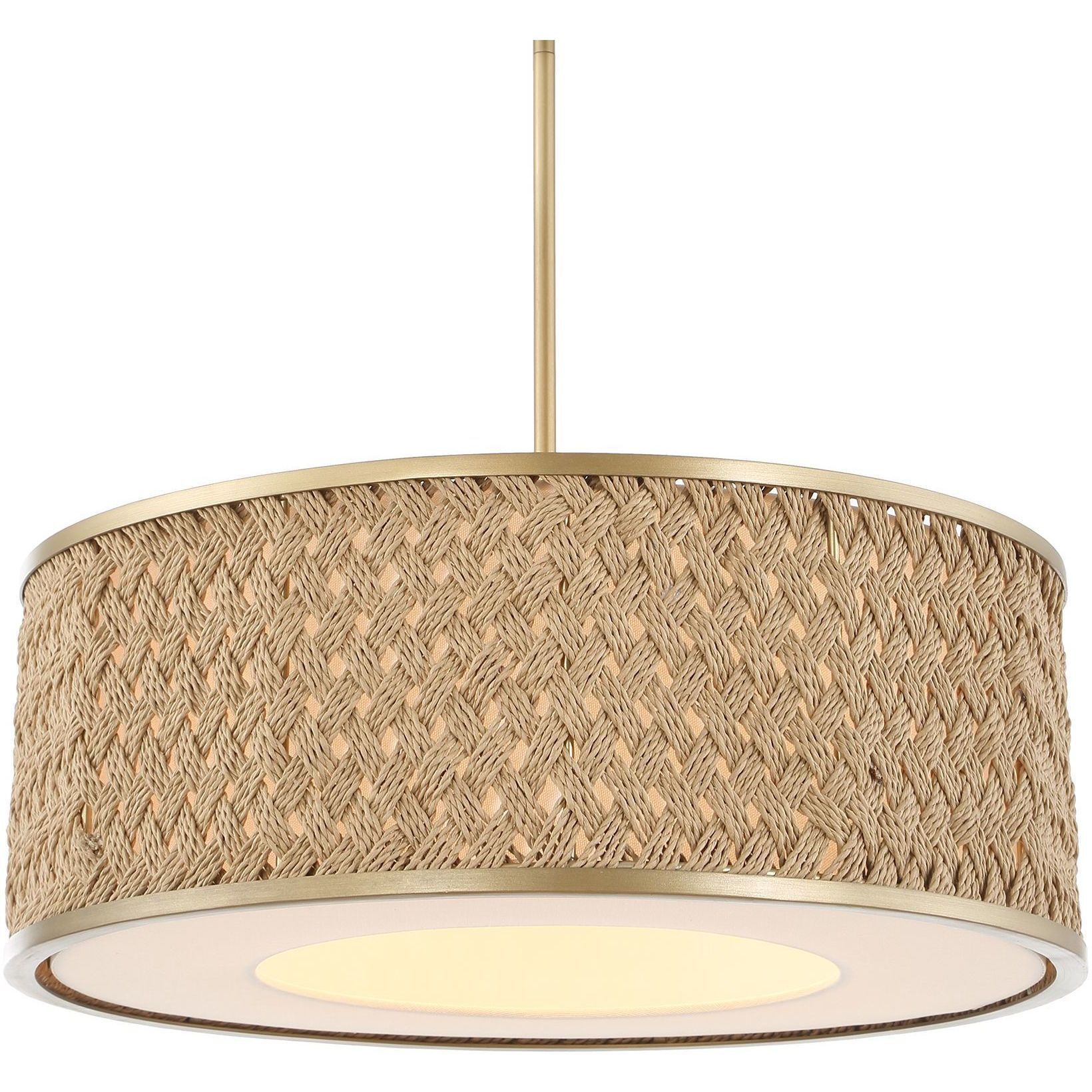 Pinchot 4 Light 22.25 inch Brushed Matte Gold Pendant Ceiling Light