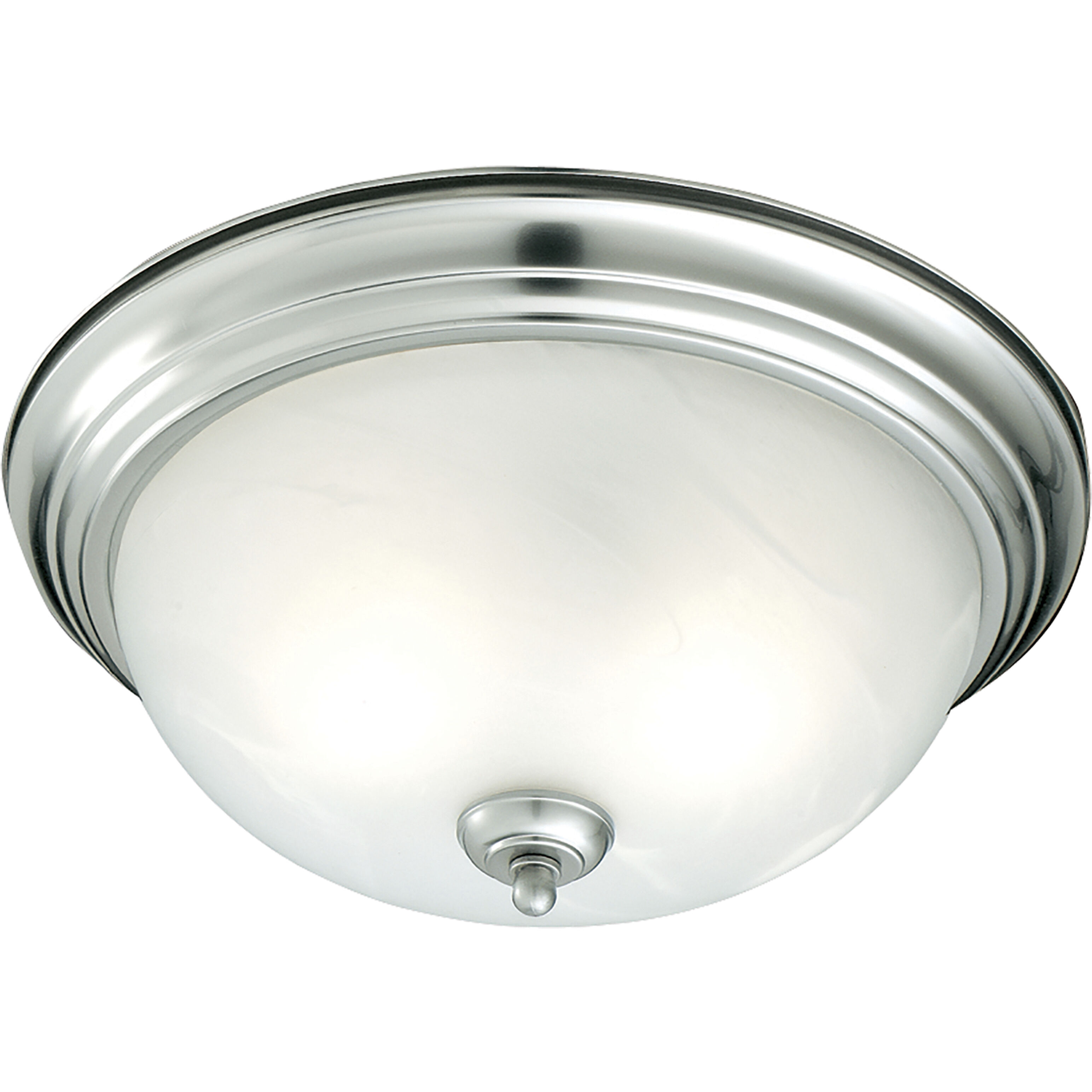Harmony 1 Light 12 inch Silver Flush Mount Ceiling Light