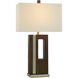 Hudson Silver 30.25 inch 100.00 watt Brushed Brown Table Lamp Portable Light