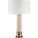 Amadora 27.75 inch 100.00 watt Natural and Plated Dark Antique Brushed Brass Table Lamp Portable Light