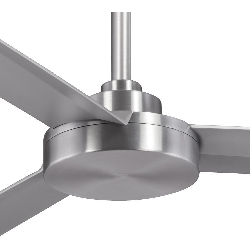 Roto XL 62 inch Brushed Aluminum with Silver Blades Outdoor Ceiling Fan