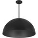 Half Round LED 31.5 inch Sand Black Pendant Ceiling Light
