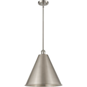 Ballston Cone 1 Light 16 inch Brushed Satin Nickel Pendant Ceiling Light