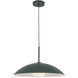 Regent 1 Light 19 inch Pine Green Pendant Ceiling Light