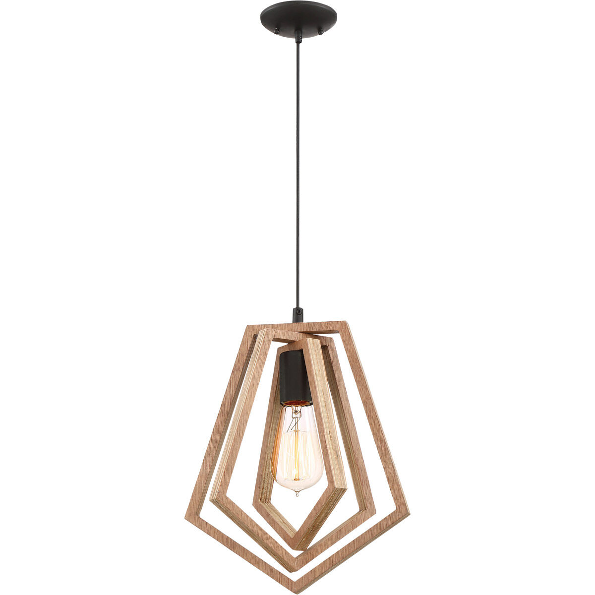 Gem 1 Light 9.75 inch Espresso Pendant Ceiling Light