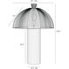 Como 60.00 watt Black Table Lamp Portable Light