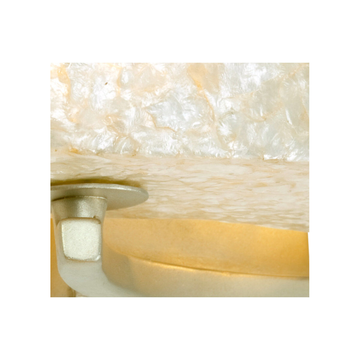 Radius 4 Light 36 inch Gold Dust Vanity Light Wall Light in Sustainable Crushed Natural Capiz Shell