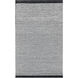 Myra 130 X 94 inch Black/White Rug in 8 x 11