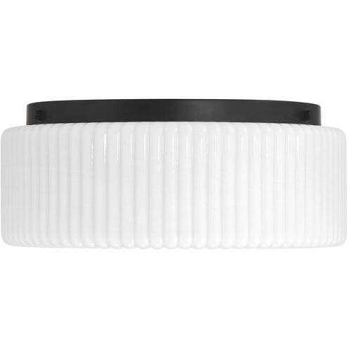 Edgemont 4 Light 20 inch Matte Black Flush Mount Ceiling Light