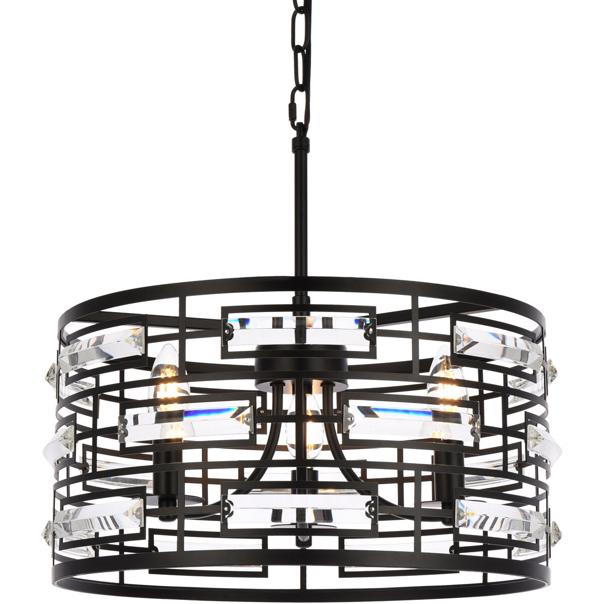Kennedy 3 Light 17 inch Black Pendant Ceiling Light