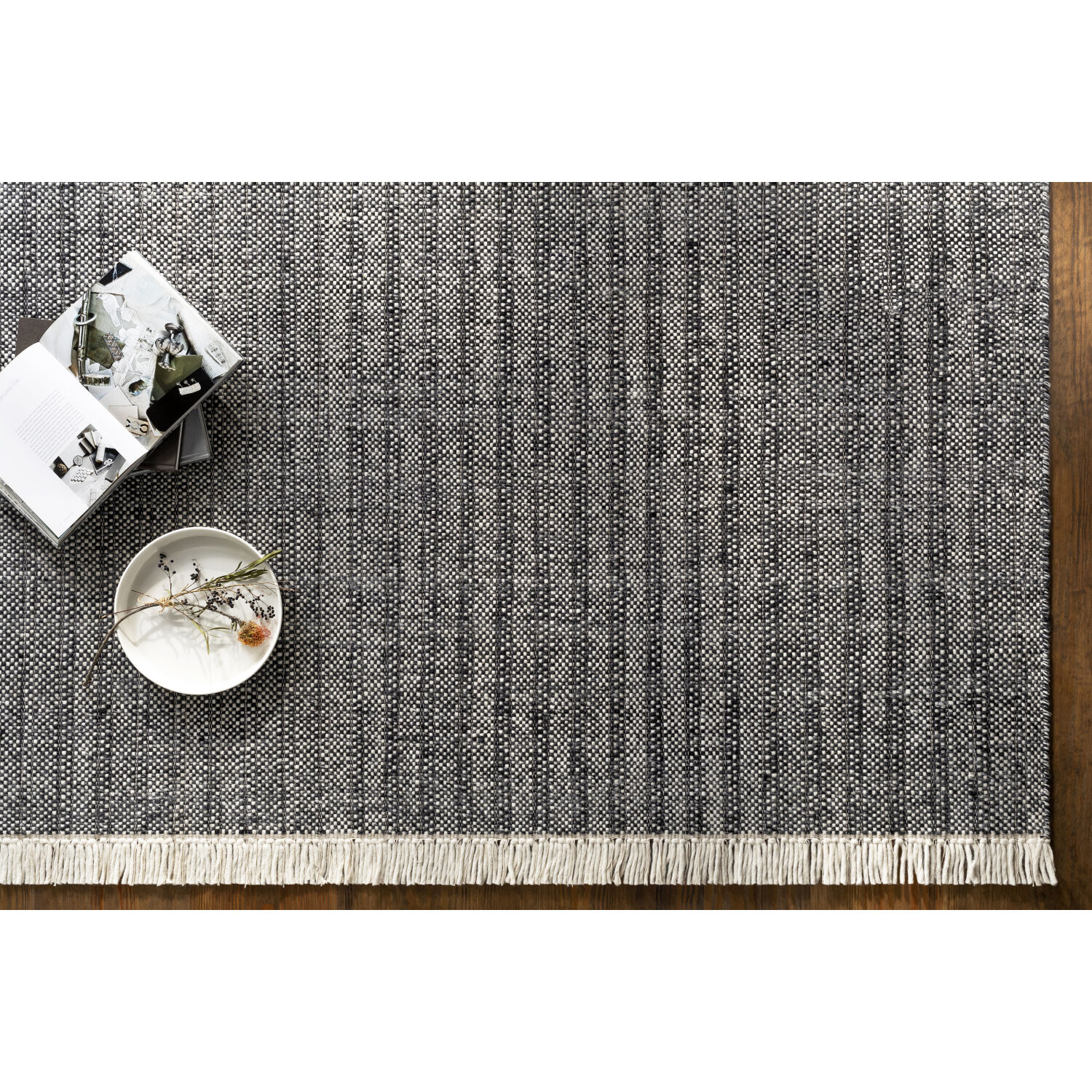 Reliance 90 X 60 inch Charcoal Rug in 5 x 8, Rectangle
