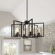 Elements 6 Light 25 inch Charcoal Chandelier Ceiling Light