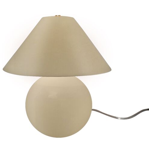Portable 16.75 inch 60.00 watt Vanilla Gloss and Brushed Brass Portable Lamp Portable Light