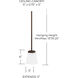 Baxley 1 Light 5 inch Bronze Pendant Ceiling Light