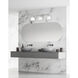 Matthew 3 Light 22 inch Brushed Nickel with Shiny Opal Vanity Light Wall Light