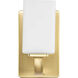 Cowan 1 Light 6 inch Satin Brass Bath Vanity Wall Light