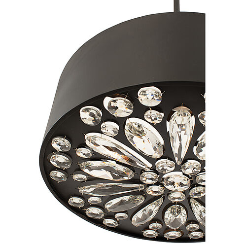 Azores 4 Light 18 inch Black Cashmere Convertible Semi-Flush or Pendant Ceiling Light