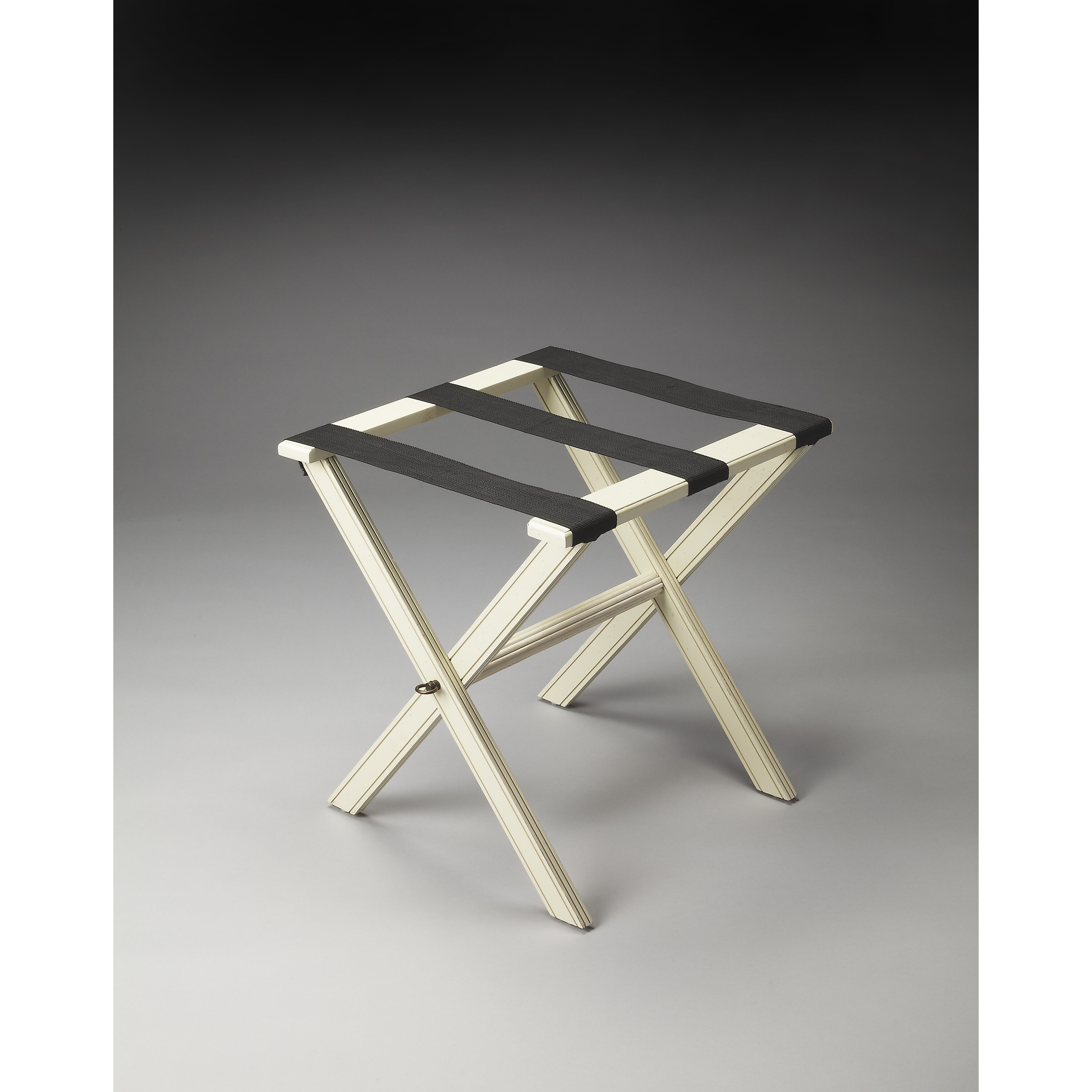 Masterpiece Anthony  Cottage White Luggage Rack