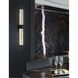 Fusion LED 30 inch Matte Black Linear Wall/Bath Wall Light in Mercury Fusion