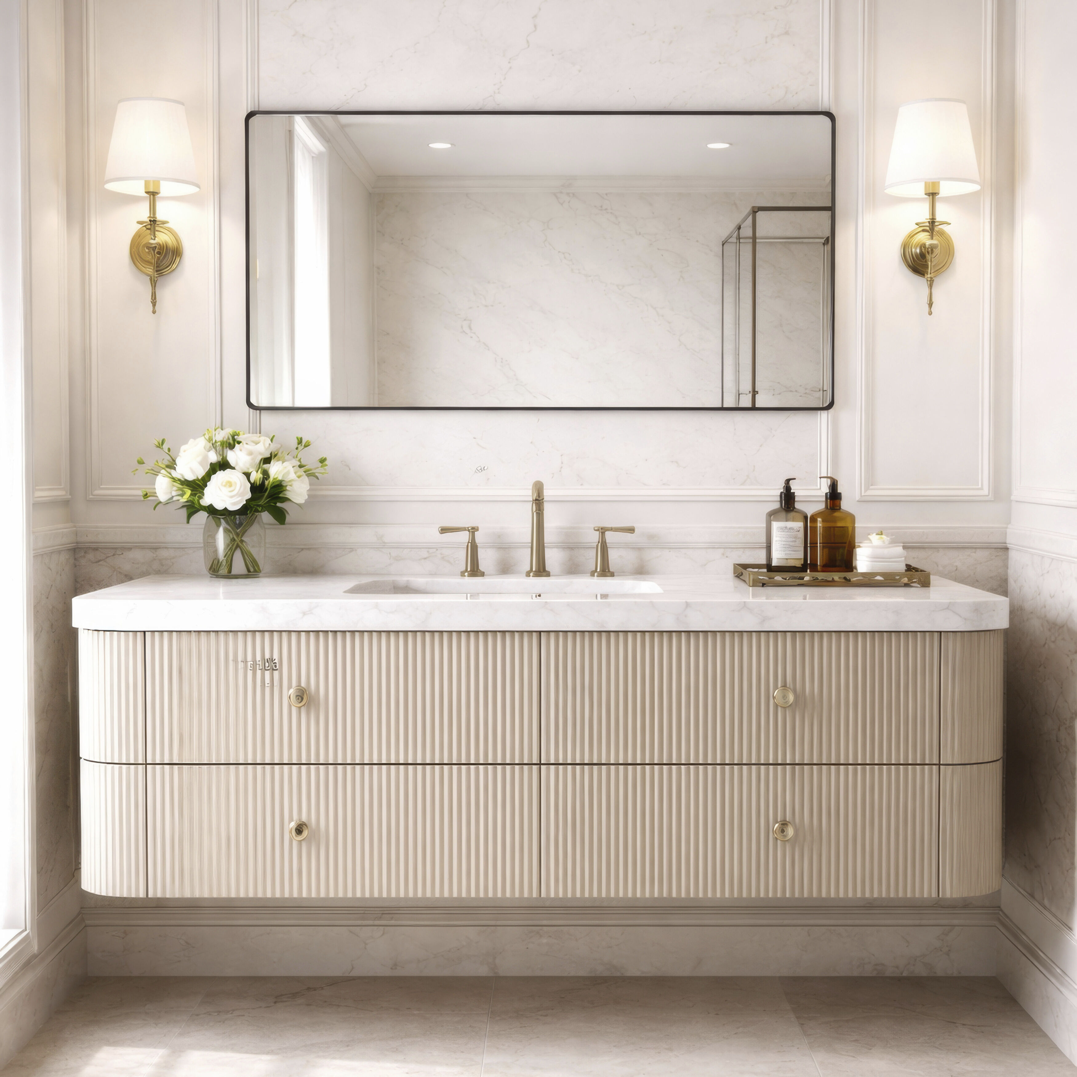 Kye 40 X 22 inch Polished Nickel Wall Mirror, Varaluz Casa