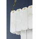 Moissanite 17 Light 20 inch Aged Brass Chandelier Ceiling Light