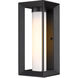 Smyth 1 Light 14 inch Natural Black Outdoor Wall Mount in Opal Glass