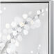 Meadow Mist Gray with White and Silver Framed Wall Art