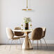 Quentin LED 18 inch Aged Brass Pendant Ceiling Light in Matte White/Gold