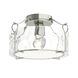 Bow 1 Light 13.2 inch Sterling Semi-Flush Ceiling Light in Water, Medium