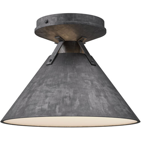 Alora Mood Archer 1 Light 9.5 inch Steel Shade Flush Mount Ceiling Light