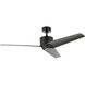 Almere 56 inch Satin Black Ceiling Fan