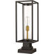 Dunbroch 1 Light 22.75 inch Deep Bronze and Outdoor Brass Outdoor Pier Mounted Fixture